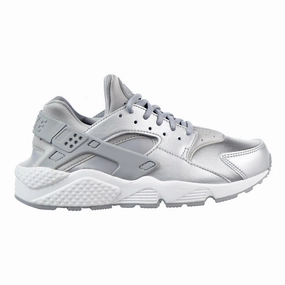 Nike Air Huarache Run SE Women's Shoe Metallic Silver/Pure Platinum/Summit White Adizero Evo Sl Running Shoe