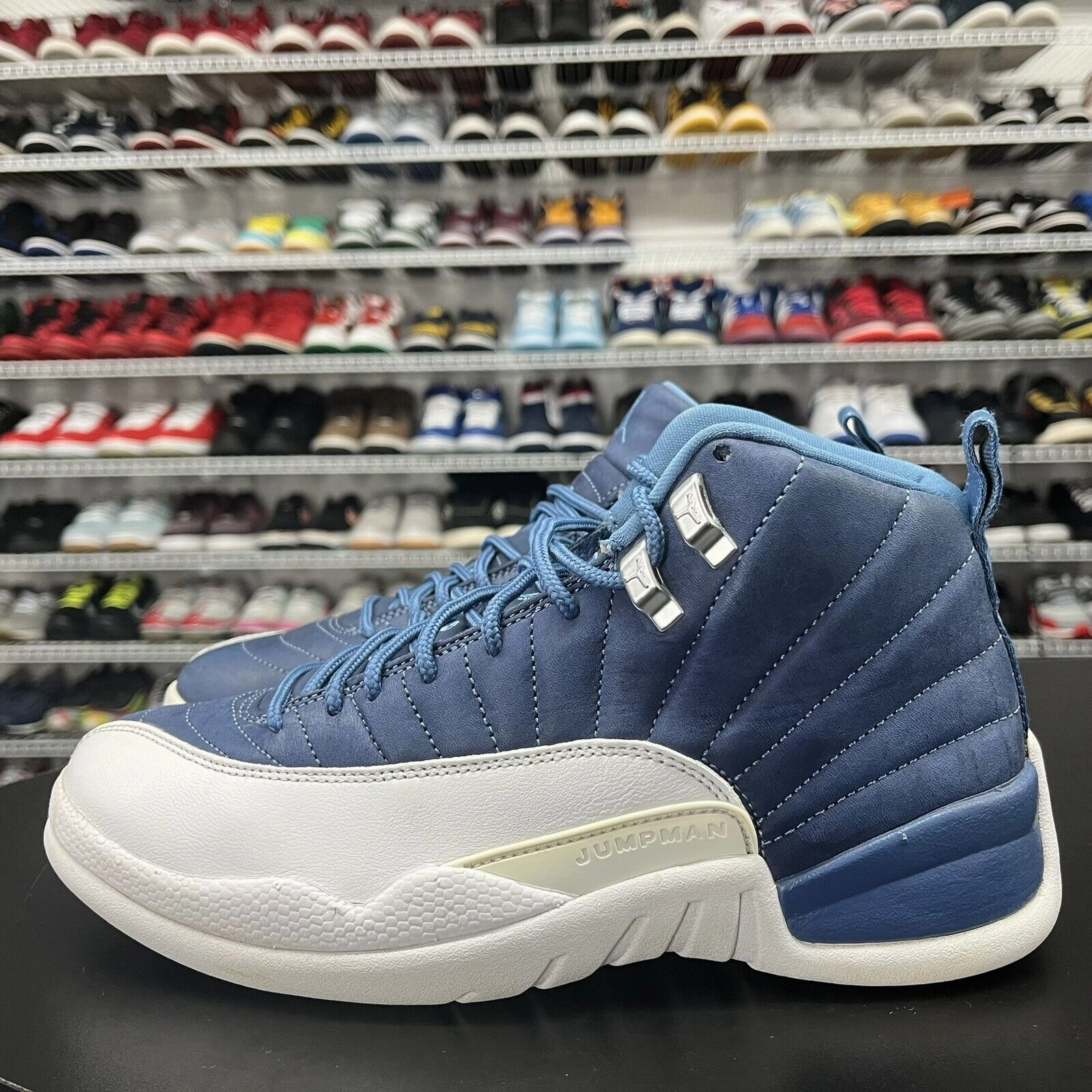 Nike Air Jordan 12 Retro Indigo OG XII 130690-404 Mens Size 8 Asics Gel-nimbus 26 Wide Running Shoes