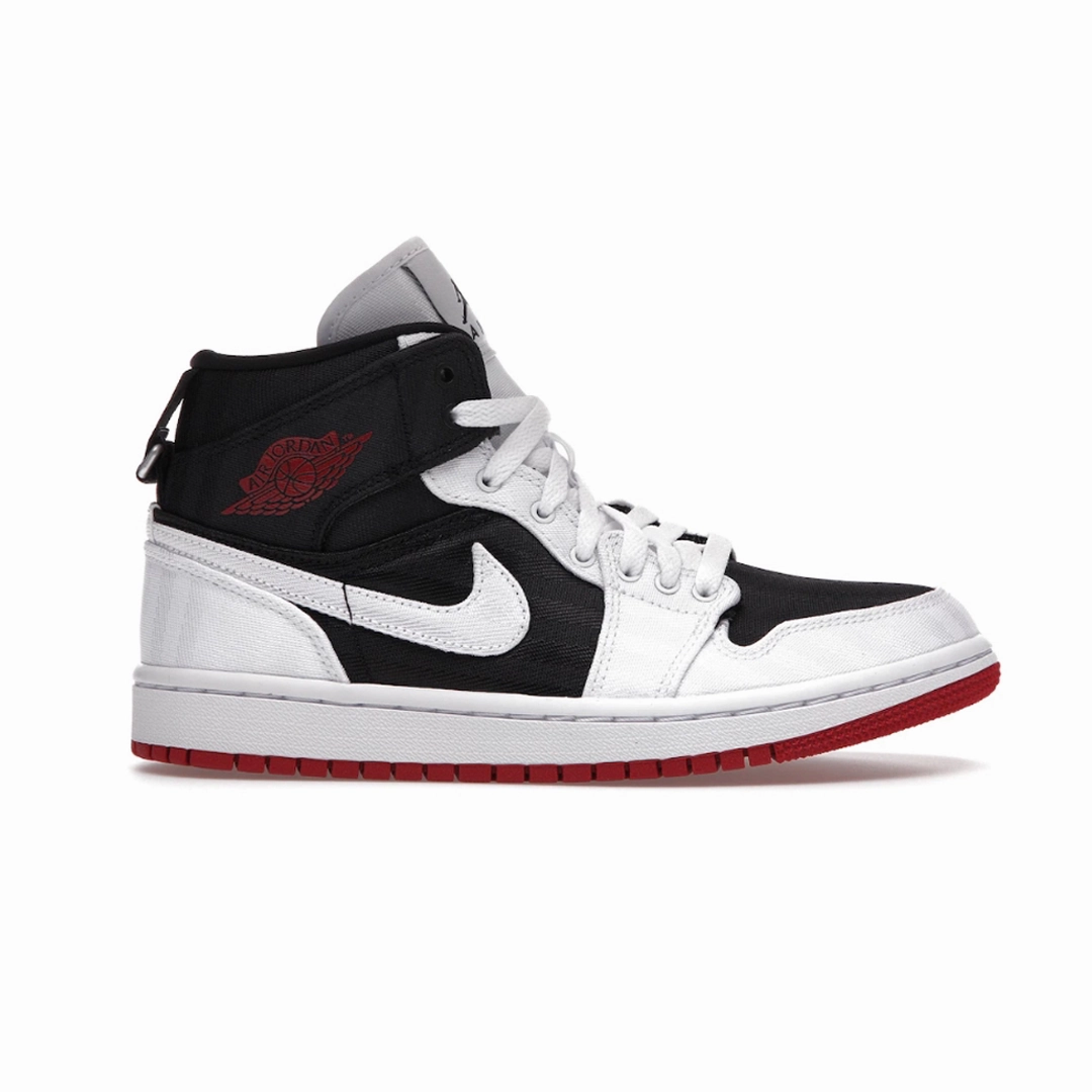 Nike Air Jordan 1 Mid SE Utility White Black Gym Red (Womens) Asics Split Second Wrestling Shoes