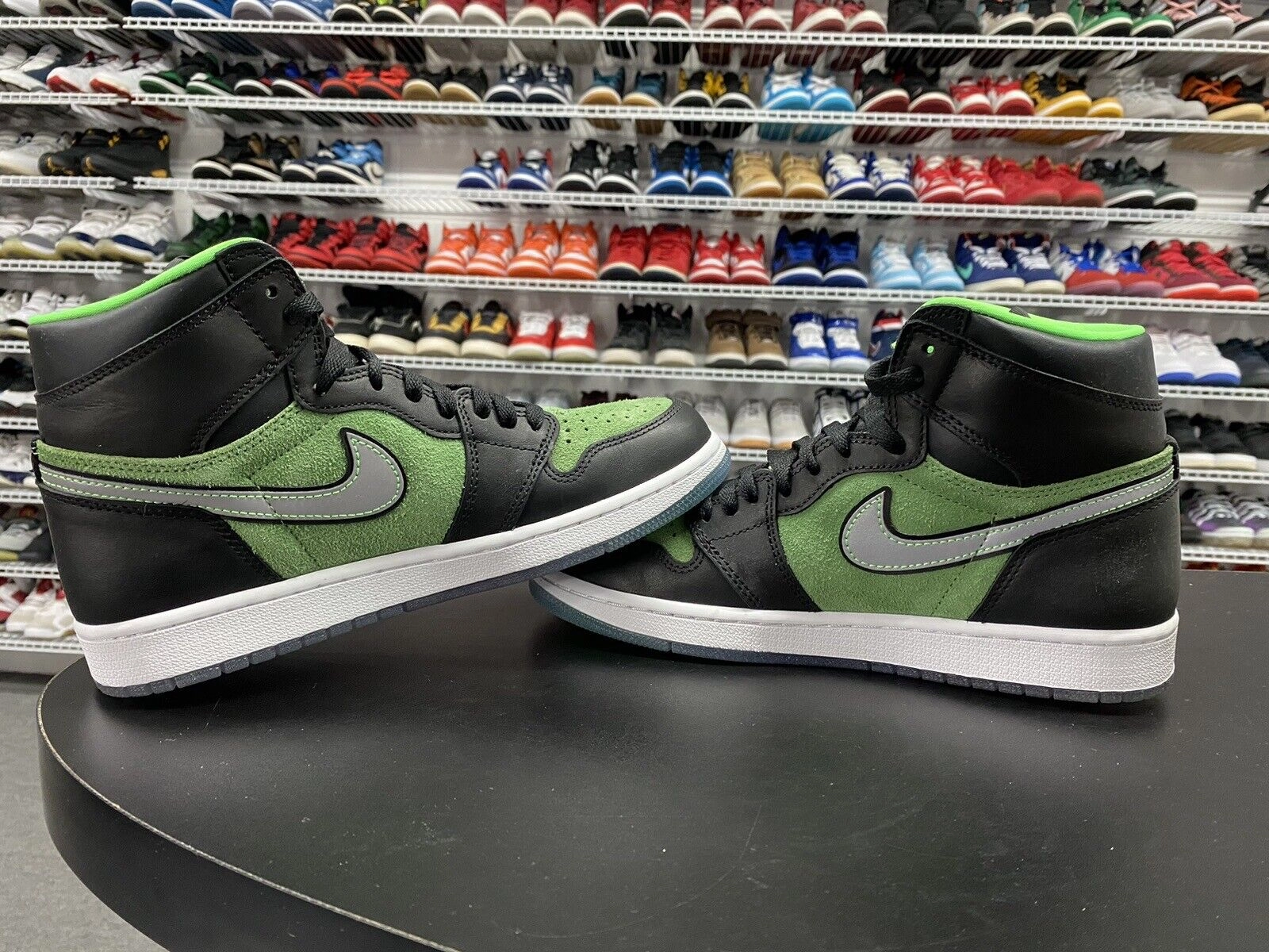 Nike Air Jordan 1 Zoom Zen Green CK6637-002 OG I Green Black Men's Size 8.5 VNDS Asics Gel-nimbus 26 Wide Running Shoes
