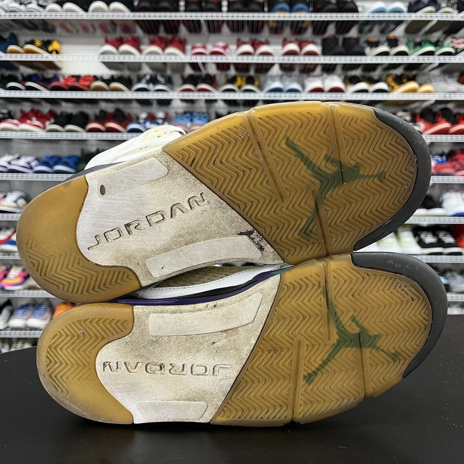 Nike Air Jordan 5 Retro Grape 2013 138027-108 Men's Size 9 No Insole Best Asics Shoes For Crossfit