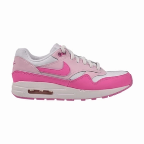 Cascadia Running Shoes Nike Air Max 1 (GS) Big Kids' Shoes White-Playful Pink-Pink Foam