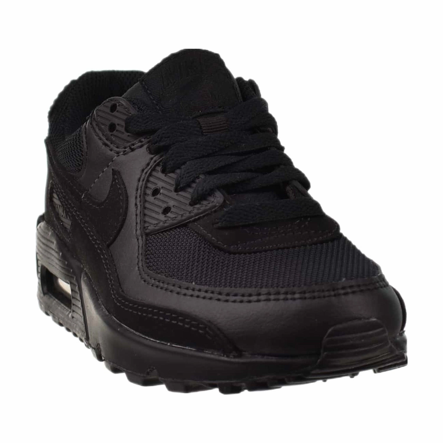 Nike Air Max 90 Recraft Women's Shoes Triple Black Running In Barefoot Shoes