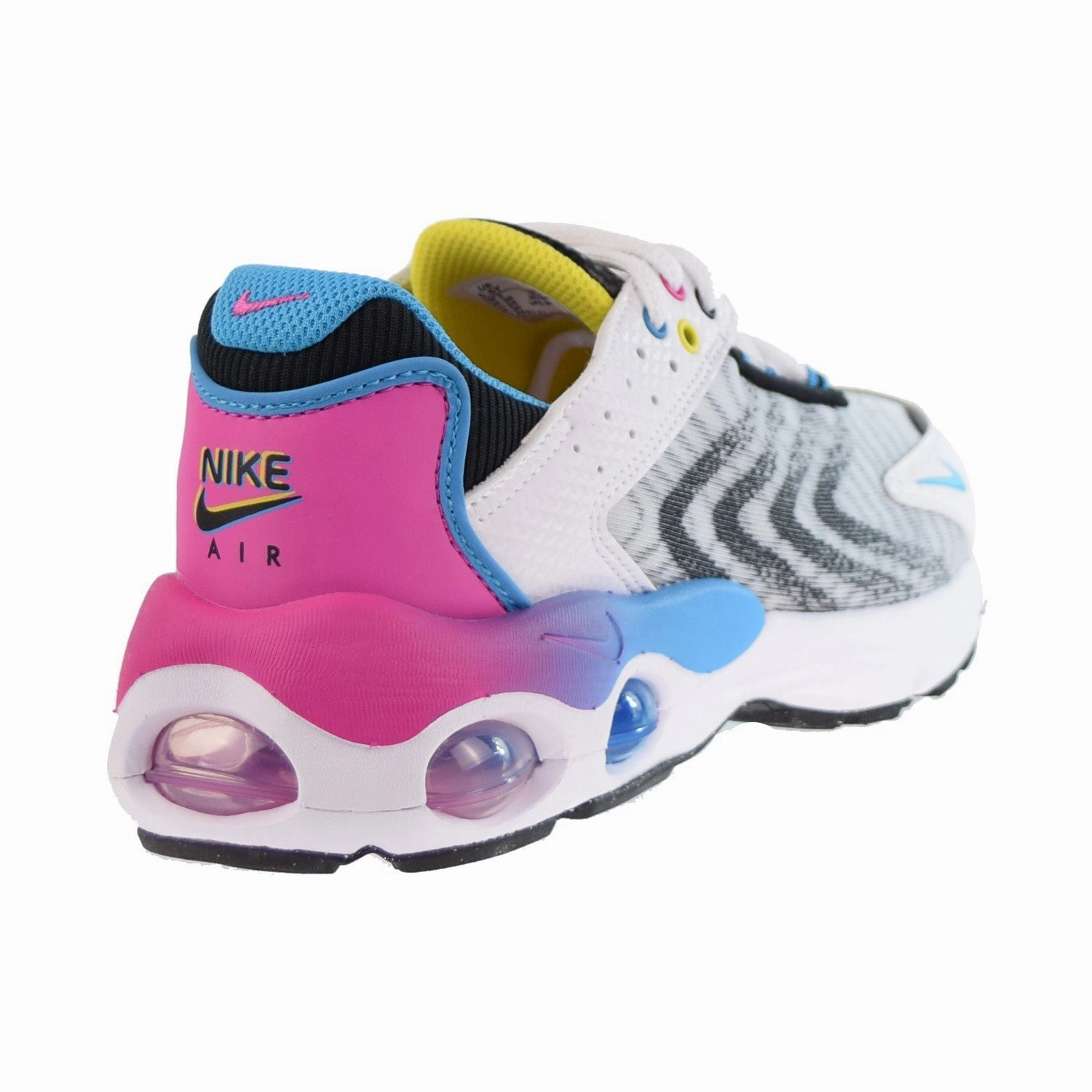 Good Support Running Shoes Nike Air Max TW SE (GS) Big Kids' Shoes White-Black-Opti Yellow