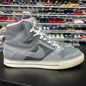 Nike Delta Force Men's Gray Leather High Top Athletic Sneakers Shoes Size 9 Asics Japan Wrestling Shoes Ex-eo Twr900
