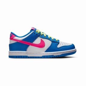 Nike Dunk Low 'Blue White Light Lemon Twist Hyper Pink' Big Kids' Shoes Asics 4mm Drop Running Shoes