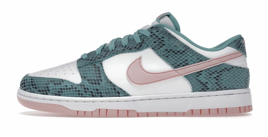 Nike Dunk Low "Washed Teal Snakeskin" Shoes Like Asics Novablast