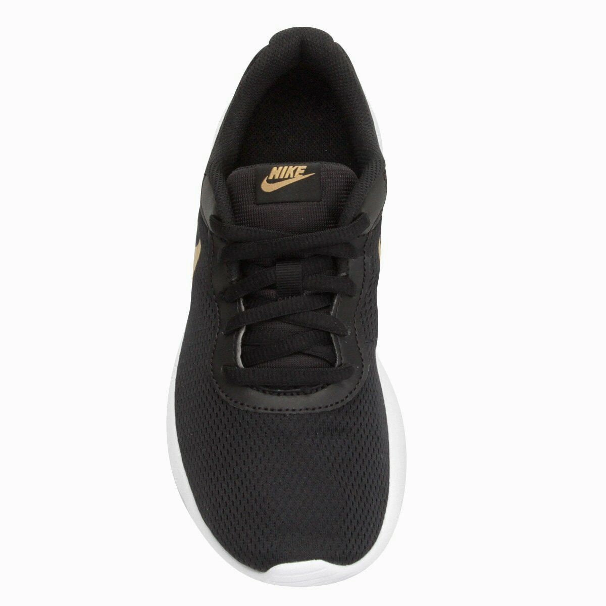 Best Running.shoes Nike Tanjun GS Black Metallic Gold White Big Kids Running Shoes 818381 016