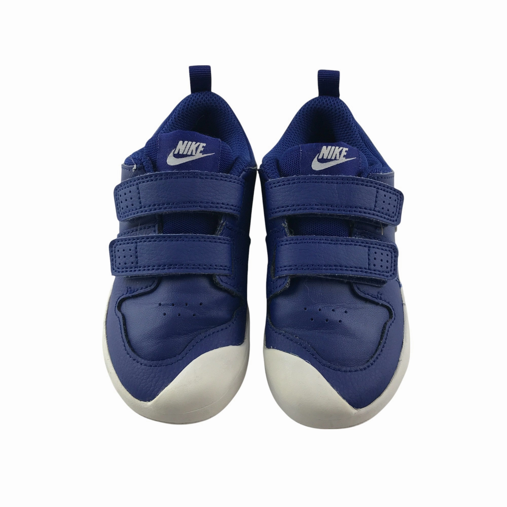 Nike trainers shoe size UK 8.5 kids blue with hook and loop straps Crystal Embellished Flat Shoes