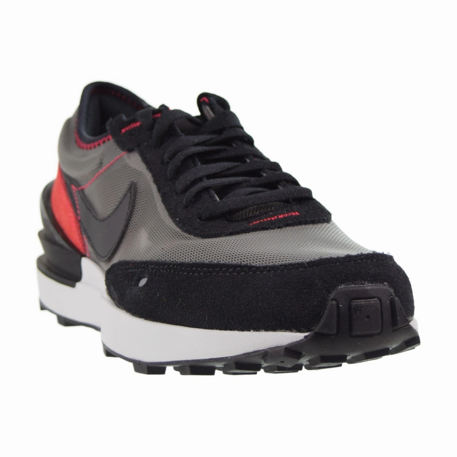 Shoes For Work Nike Waffle One (GS) Big Kids' Shoes Flat Pewter-Black-Siren Red