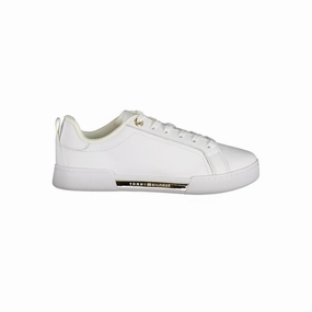 Sneakers Margiela Tommy Hilfiger Chic White Lace-Up Sneakers with Contrast Detail