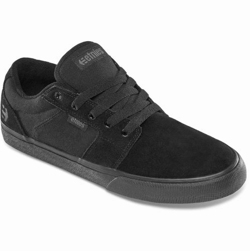 Etnies Barge LS Skate Shoe - Black/Black Best Budget Skate