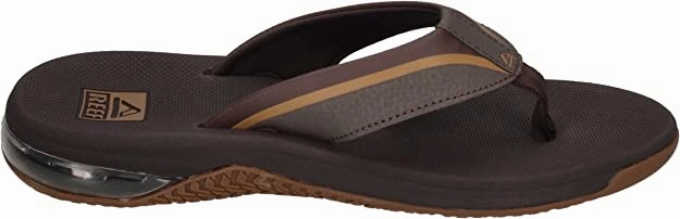 Reef Men Anchor Water friendly Comfortable and Lightweight Flipflop Sandal Gray, Blue, Brown South Carolina Flip Flops