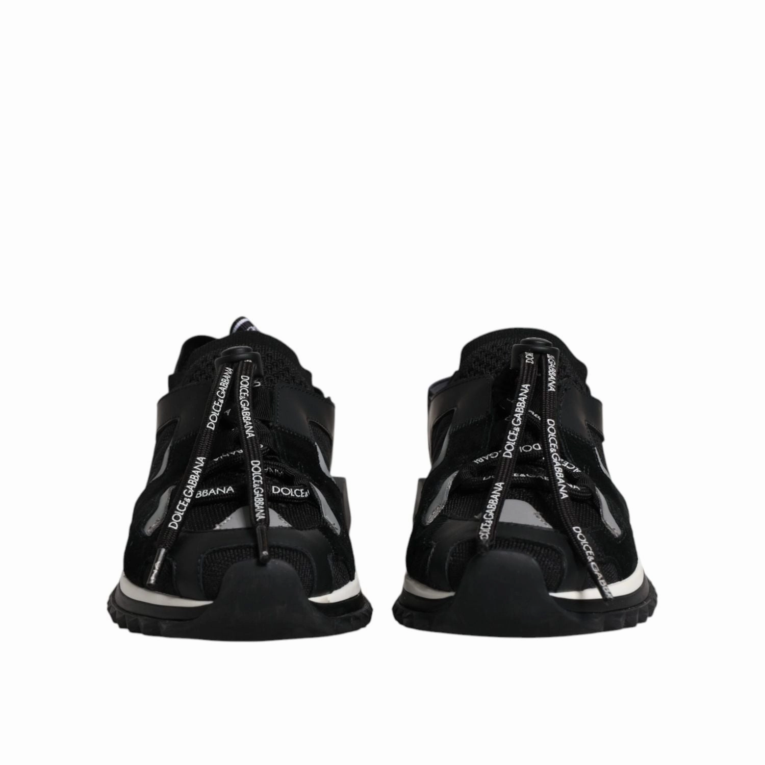 Kizik Sneakers Dolce & Gabbana Black White Logo Sorrento Sneakers Shoes