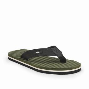 Usmc Flip Flops A-HA Casual Olive Green Flip Flop For Men JTN-03 By Liberty