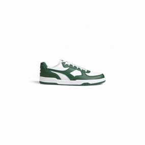 Diadora Green Artificial Leather Low Top Sneakers Flat Ballet Shoes