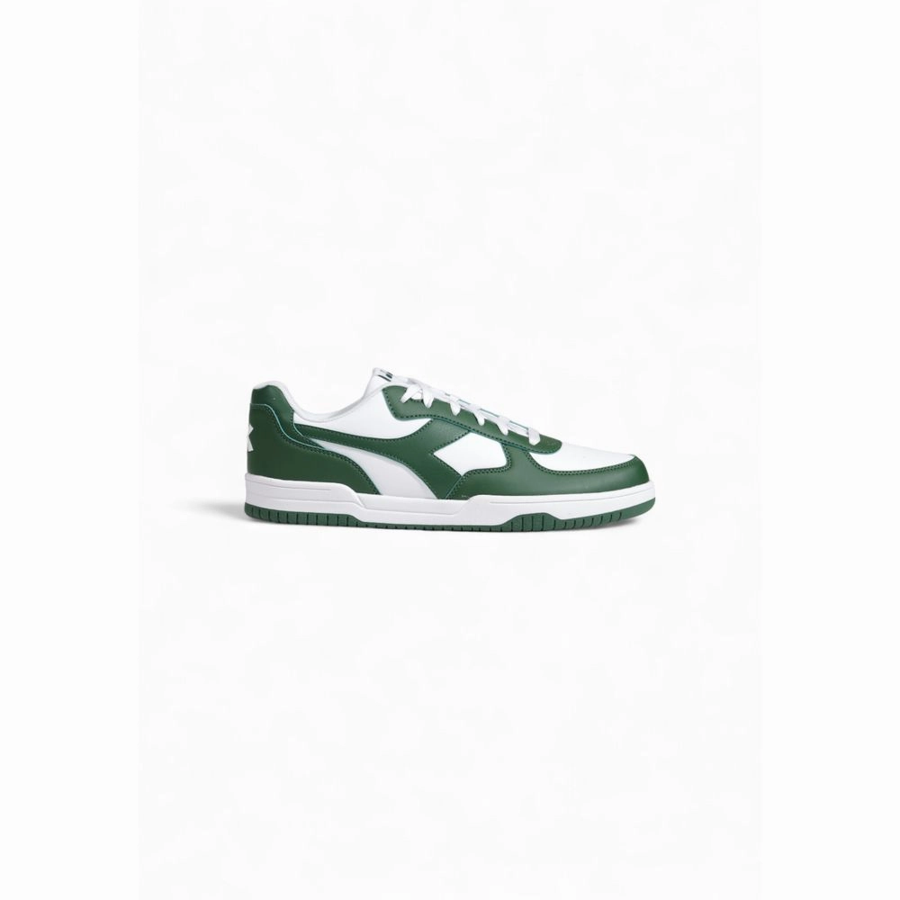 Palazzo Pants With Flat Shoes Diadora Green Artificial Leather Low Top Sneakers