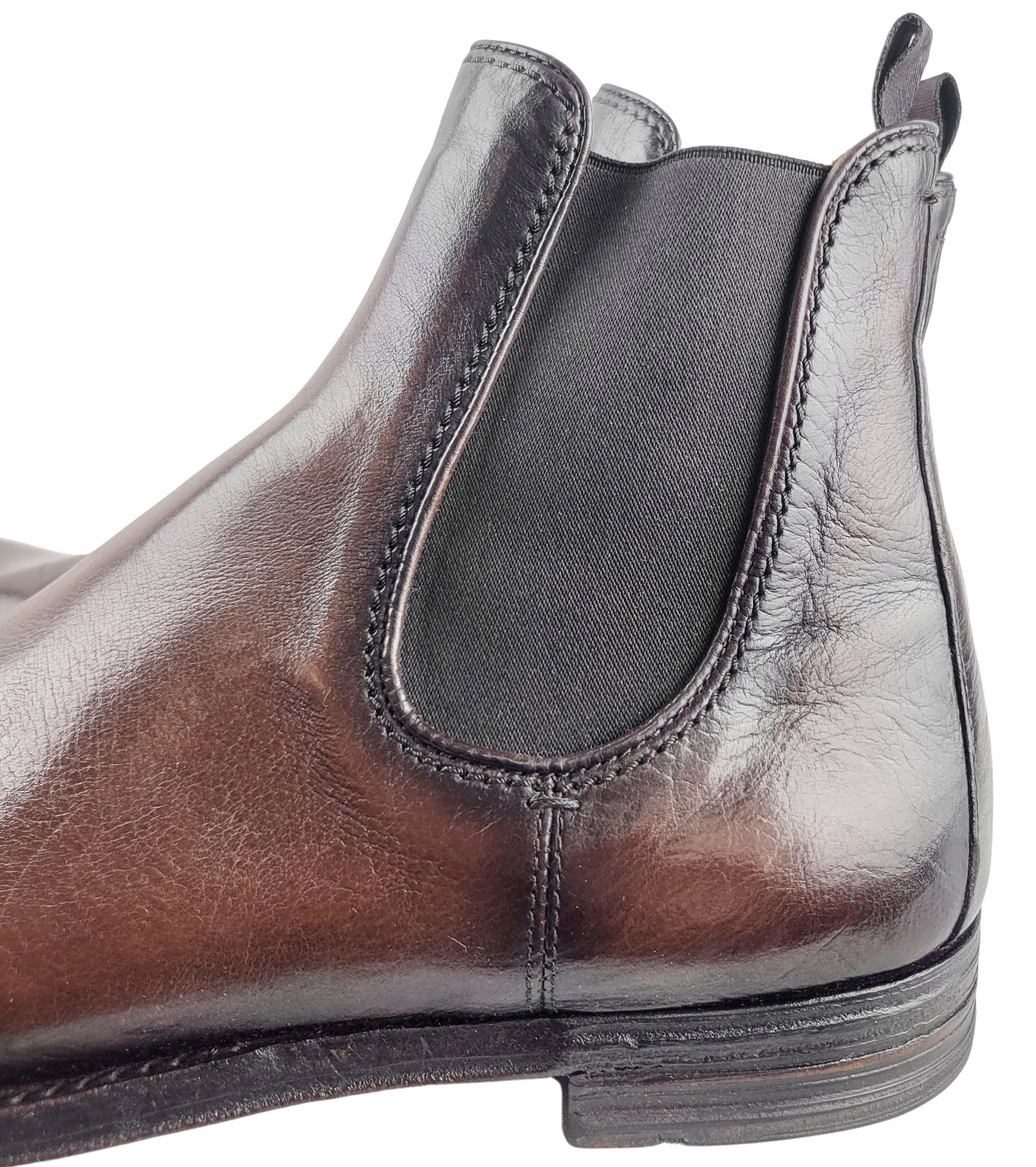 Childrens Hiking Boots Officine Creative Chelsea Boots in Dark Brown