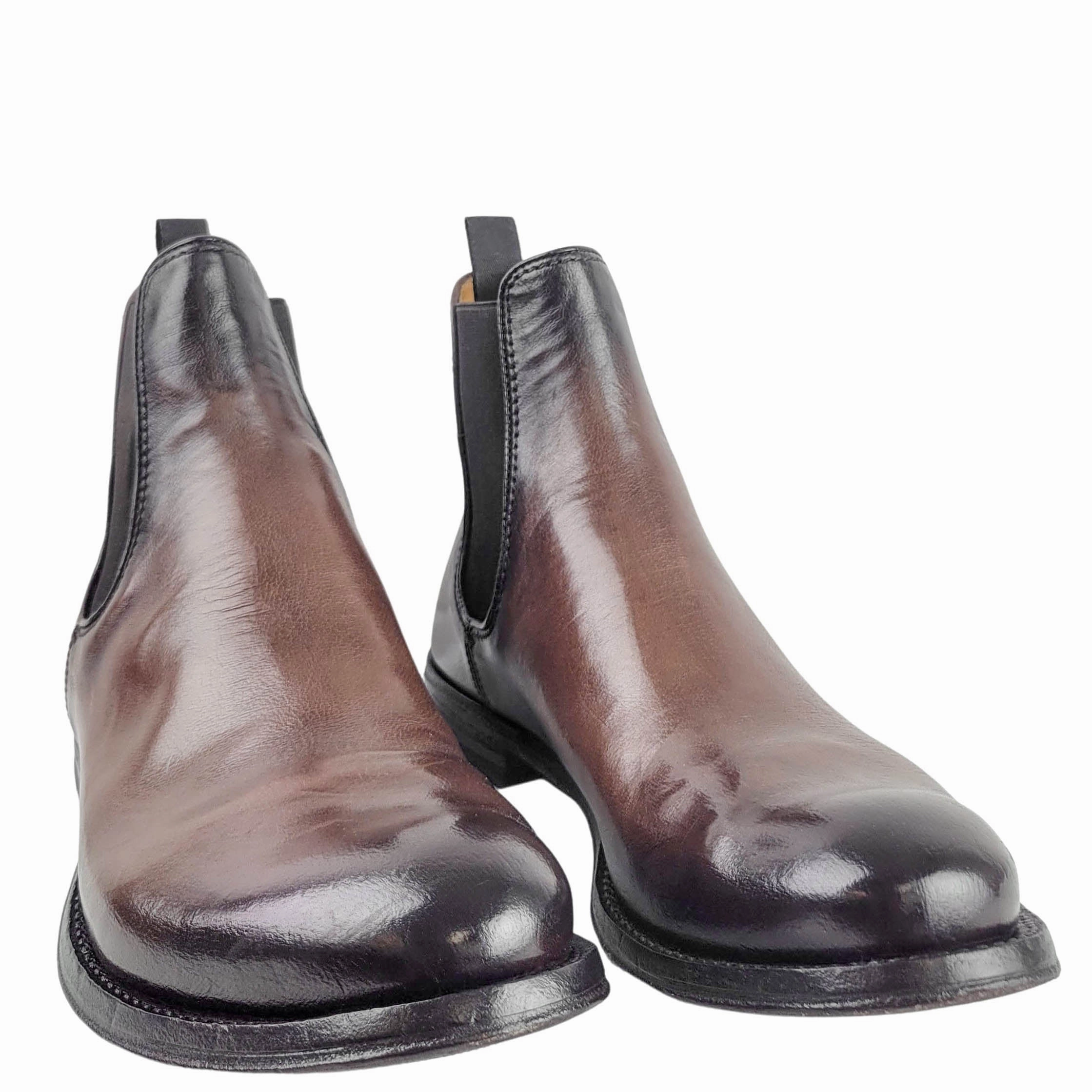 Toddler Duck Boots Officine Creative Chelsea Boots in Dark Brown