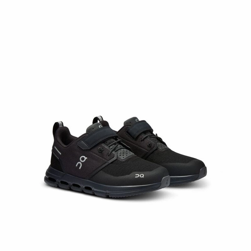Flat Foot Running Shoes On Little Kids Cloud Play - All Black