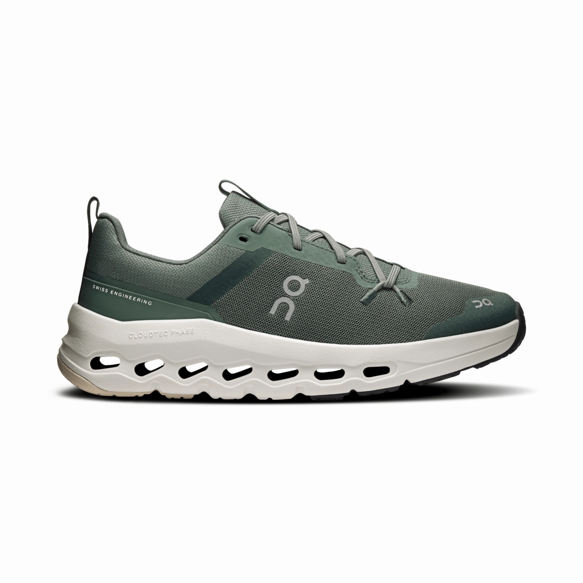 On Running Kidss (Grade School) Cloudleap Olive/Ghost Air Running Shoes