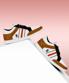 Paragon K1028G Men Casual Shoes | Stylish Walking Outdoor Shoes for Everyday Wear | Smart & Trendy Design  | Comfortable Cushioned Soles White Casual Barefoot Shoes