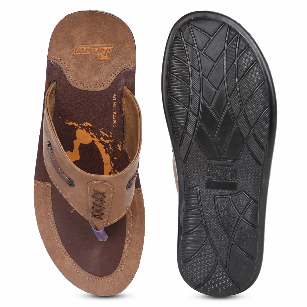 Paragon PUK2200G Men Stylish Sandals | Comfortable Sandals for Daily Outdoor Use | Casual Formal Sandals with Cushioned Soles Flip Flops Size 16