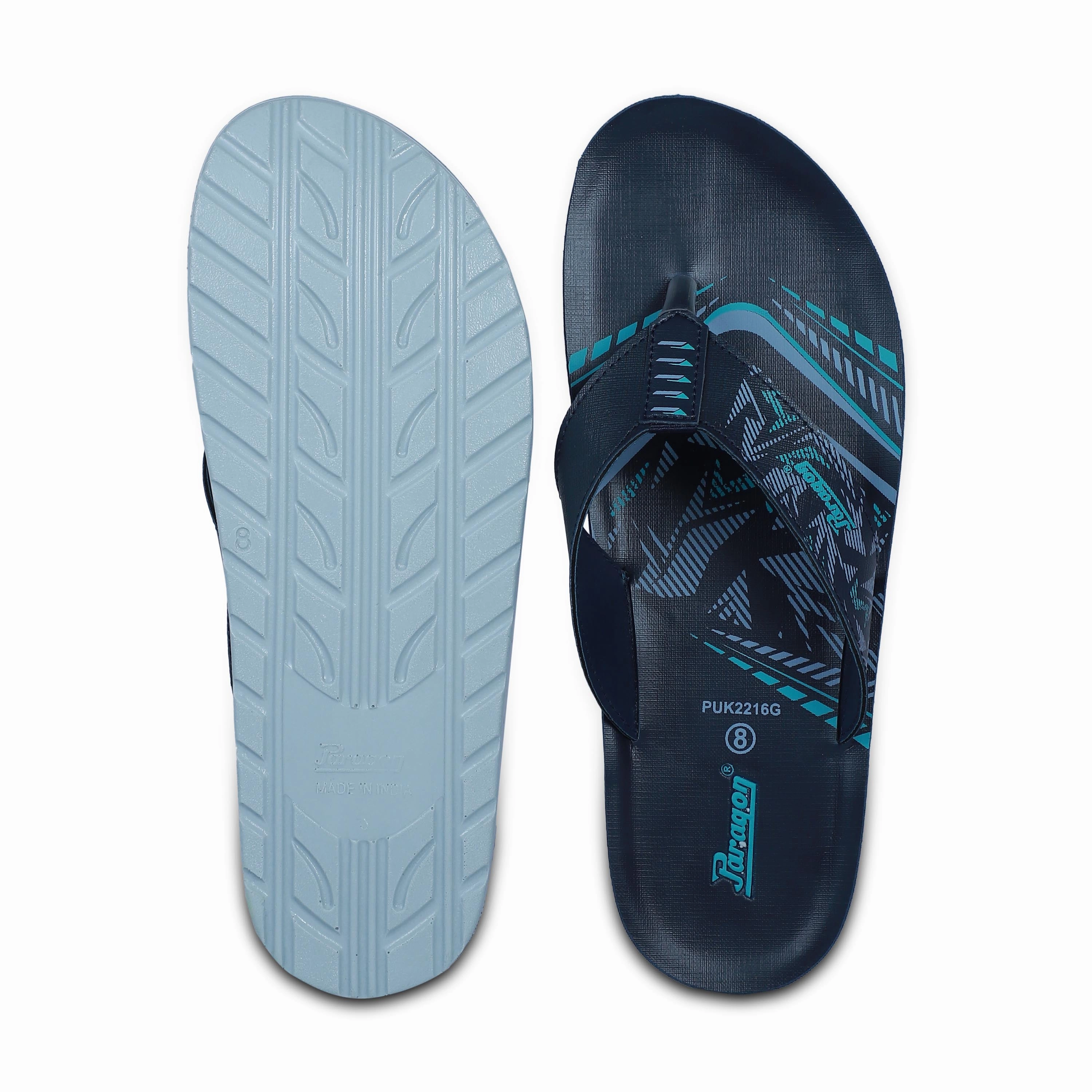 Paragon PUK2216G Men Everyday Lightweight Waterproof Flip Flops Printed Patterns and Extra Sole Support | Casual Flip Flops Diy Bridesmaid Flip Flops