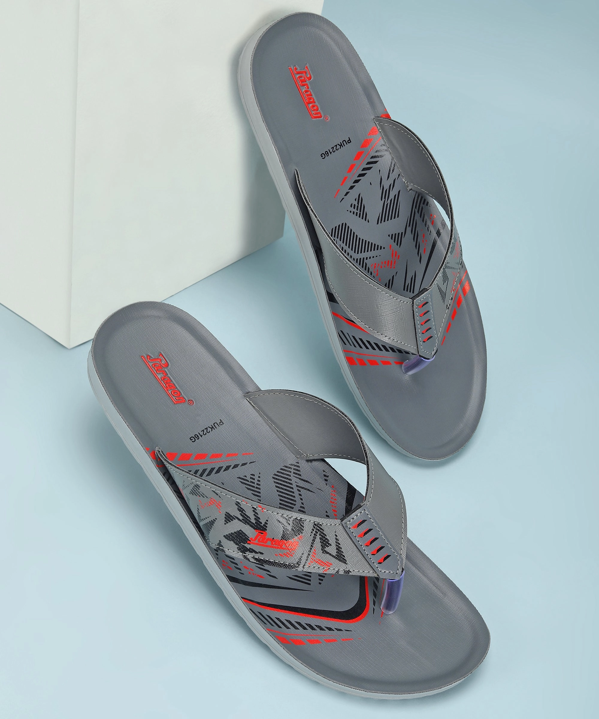 Paragon PUK2216G Men Everyday Lightweight Waterproof Flip Flops Printed Patterns and Extra Sole Support | Casual Flip Flops D'flip Flop Truth Table