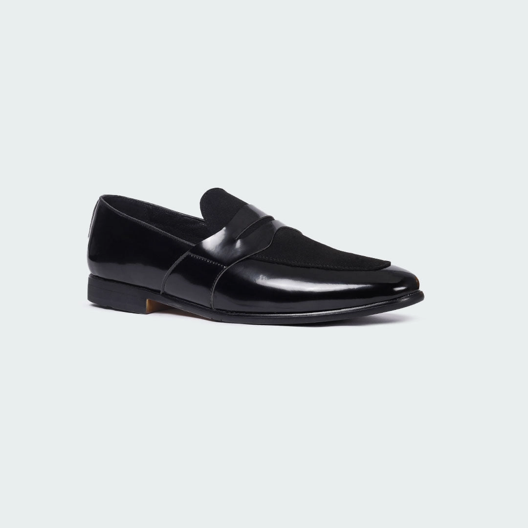 Caliber Shoes Black Formal Shoes for Men (CARTER B683SNY/SR) Wearing Flat Shoes With A Dress