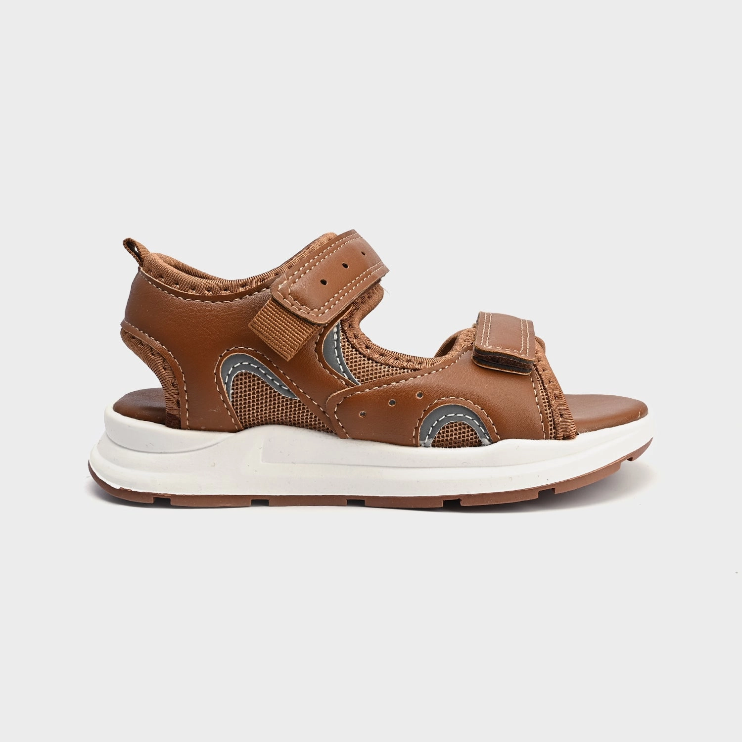 Boys Sandal 1017-1-BROWN Sandals Good For Flat Feet