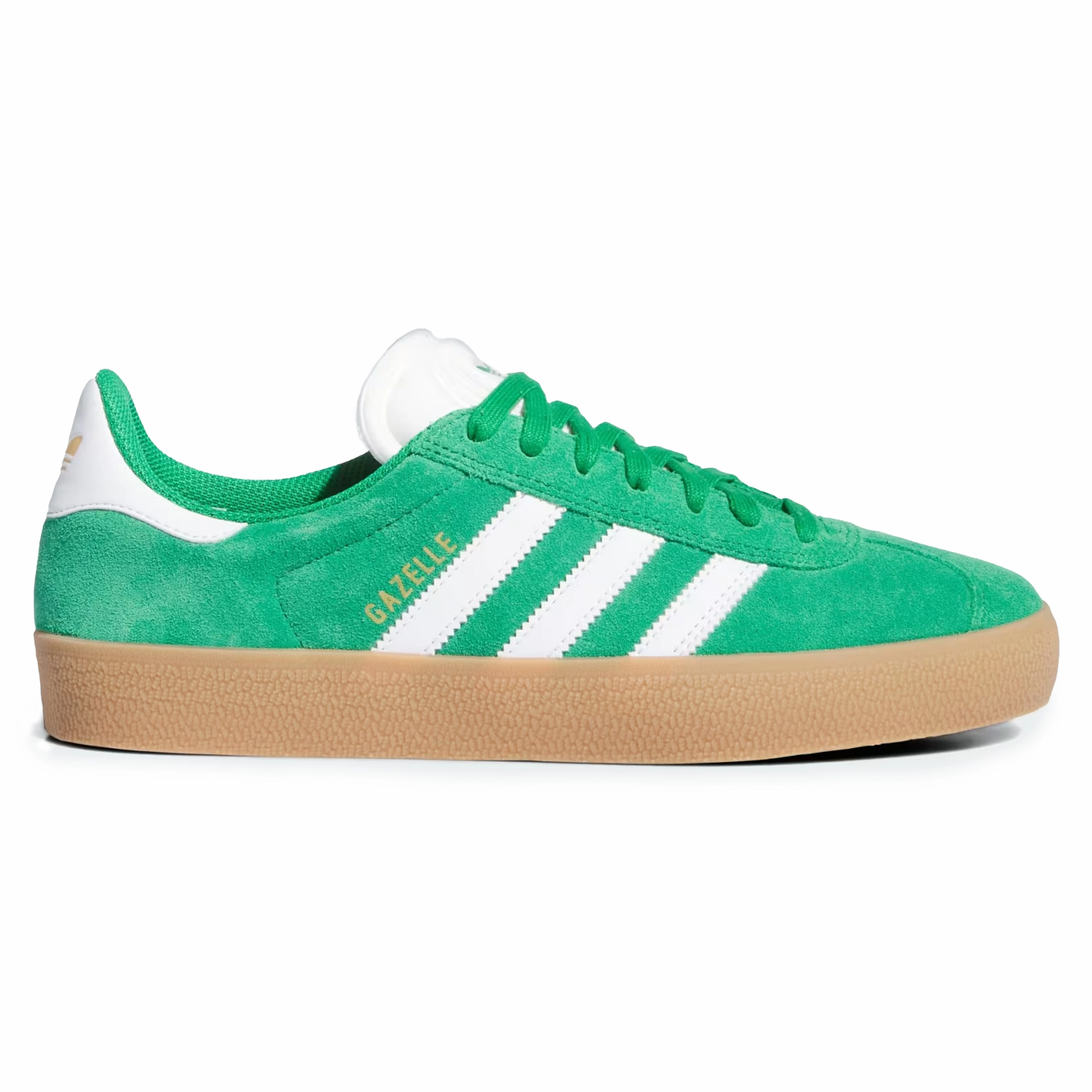 Adidas Colorful Shoes ADIDAS GAZELLE ADV GREEN / CLOUD WHITE / GOLD METALLIC