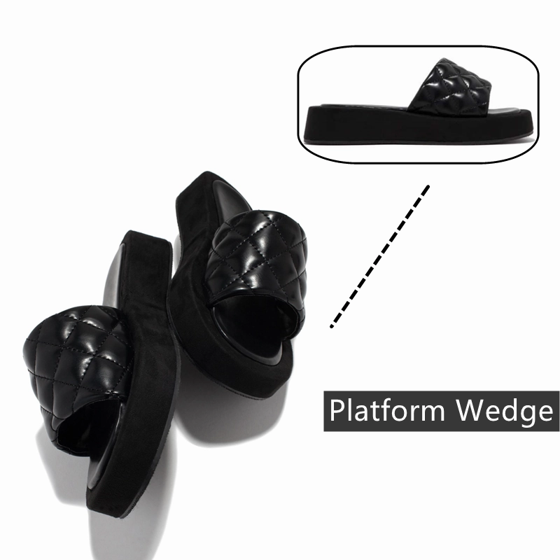 Best Casual Work Shoe Classy Women Outdoor Non-slip Casual Platform Wedge Slippers