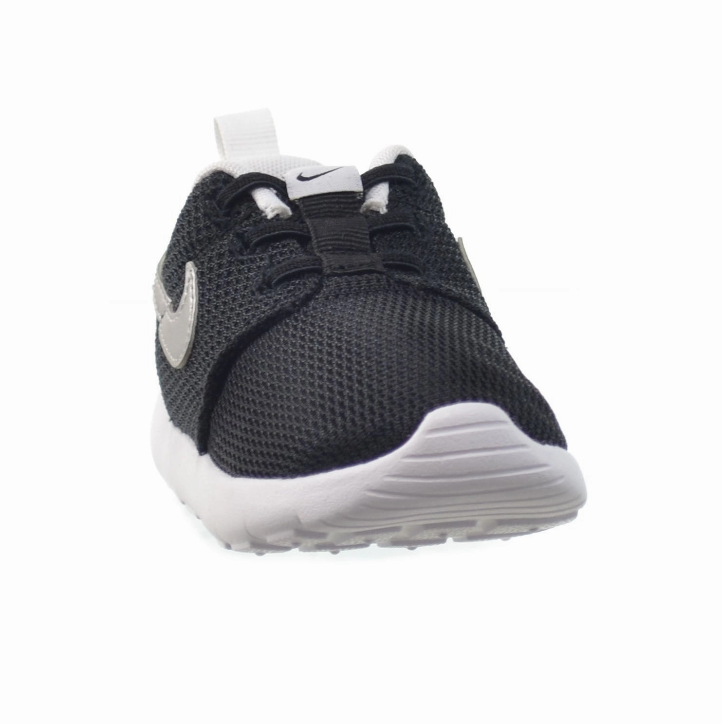 Best Stability Running Shoe Nike Roshe One (TDV) Infants/Toddlers Shoes Black/Mettalic Silver-White