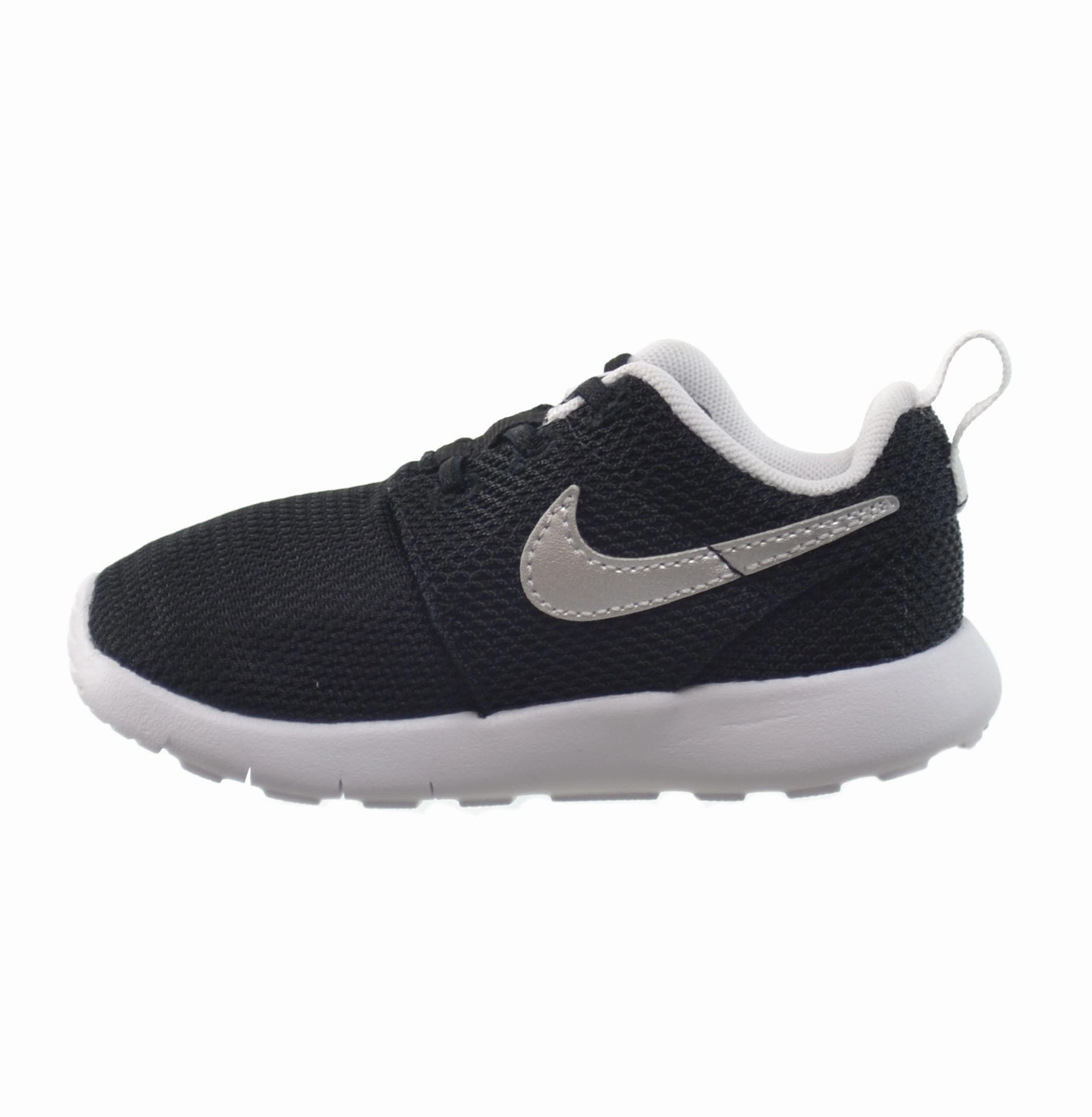Nike Roshe One (TDV) Infants/Toddlers Shoes Black/Mettalic Silver-White Wave Rider 28 Running Shoe