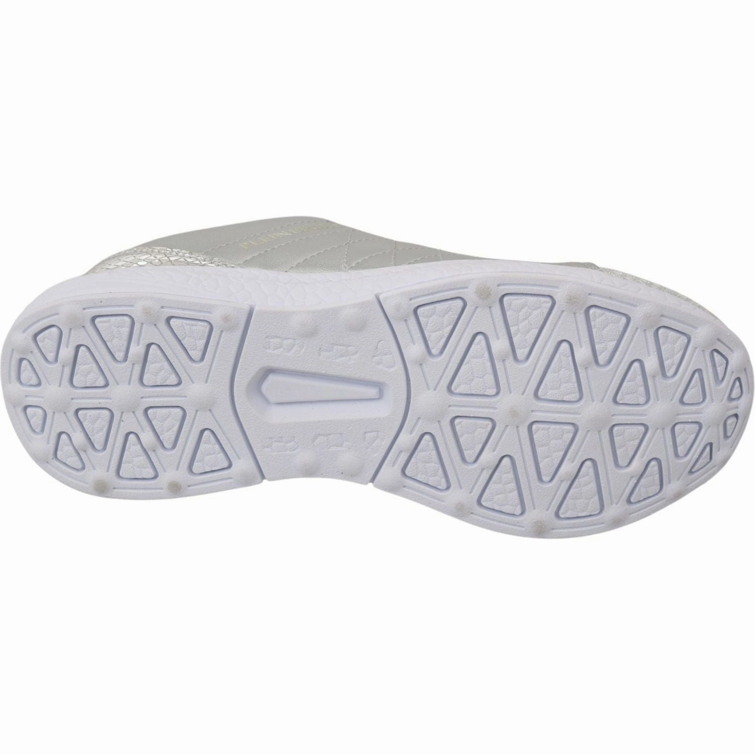 Philipp Plein Gisella Silver Polyester Sneakers Shoes Sports Sneakers