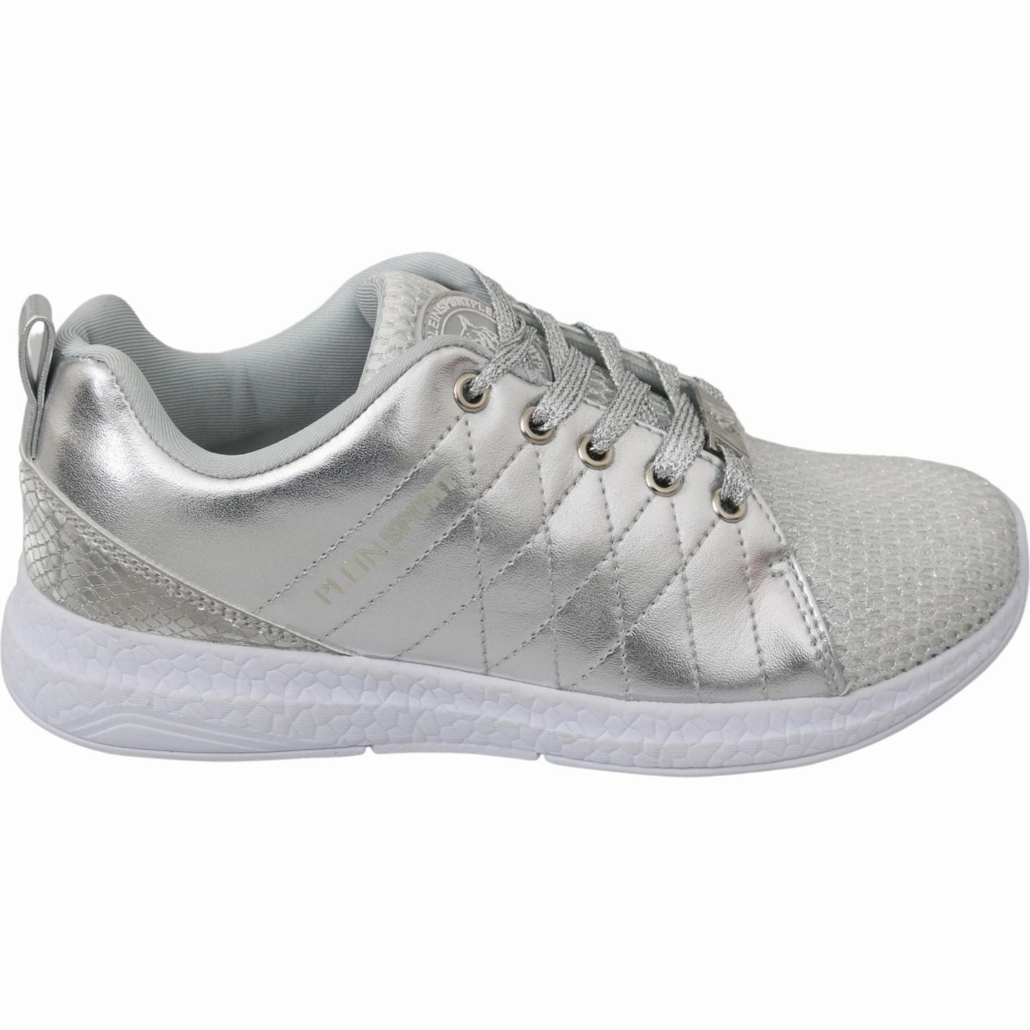 Philipp Plein Gisella Silver Polyester Sneakers Shoes Bbb Sneakers