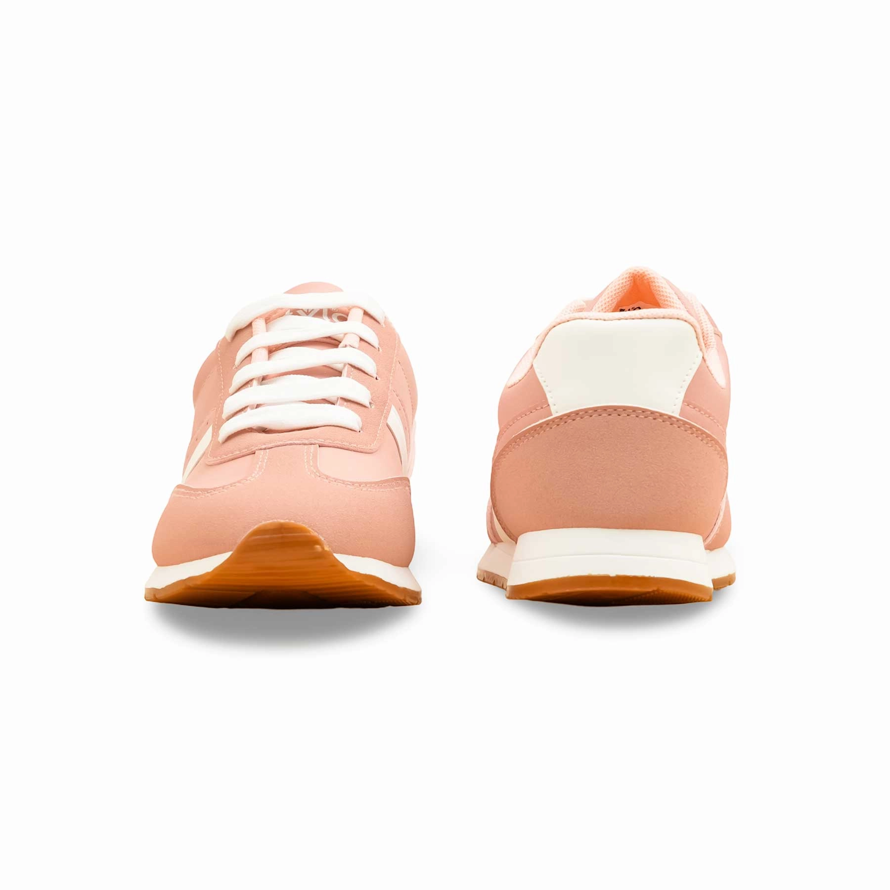 Pink Casual Sneaker For Women AT7457 Full White Casual Shoes