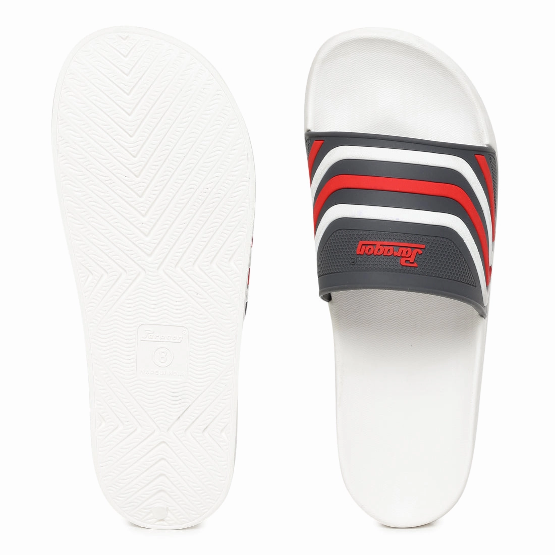 Paragon K10903G Men Casual Sliders | Stylish Trendy Lightweight Slides | Casual & Comfortable Slippers | Everyday Use Flip Flop Flea Market