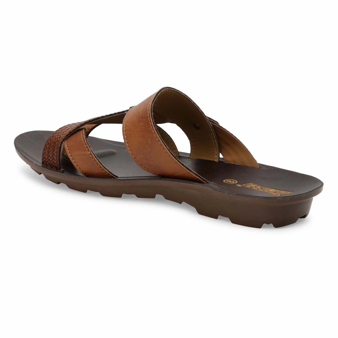 Men's Vertex Brown Sandal High Heel Slide Sandals