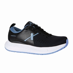 Low Back Running Shoes Xelero Steadfast Walking Shoe (Women) - Black/Periwinkle
