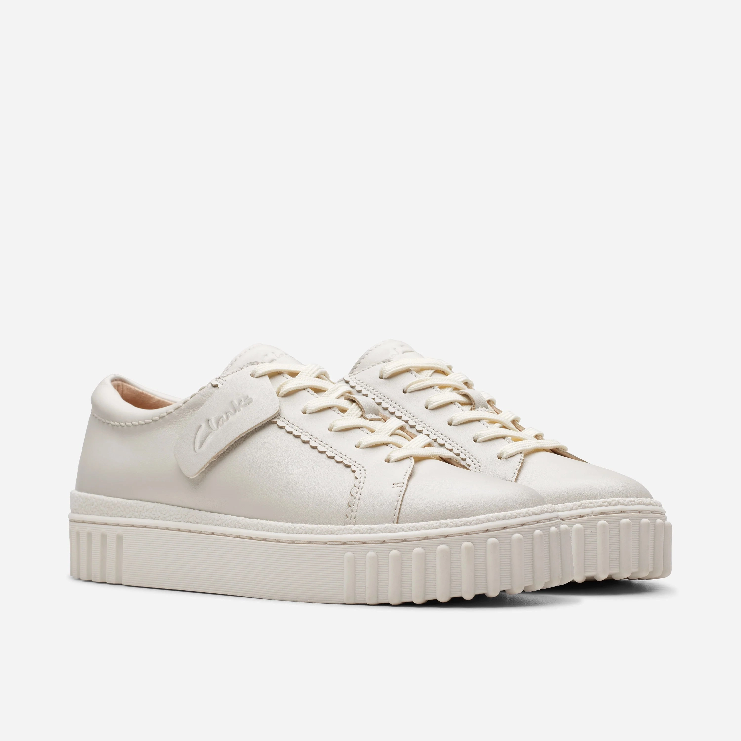 Most Popular Casual Shoes 2023 CLARKS | CASUAL SHOES | WOMEN | MAYHILL WALK OFF WHITE LEATHER