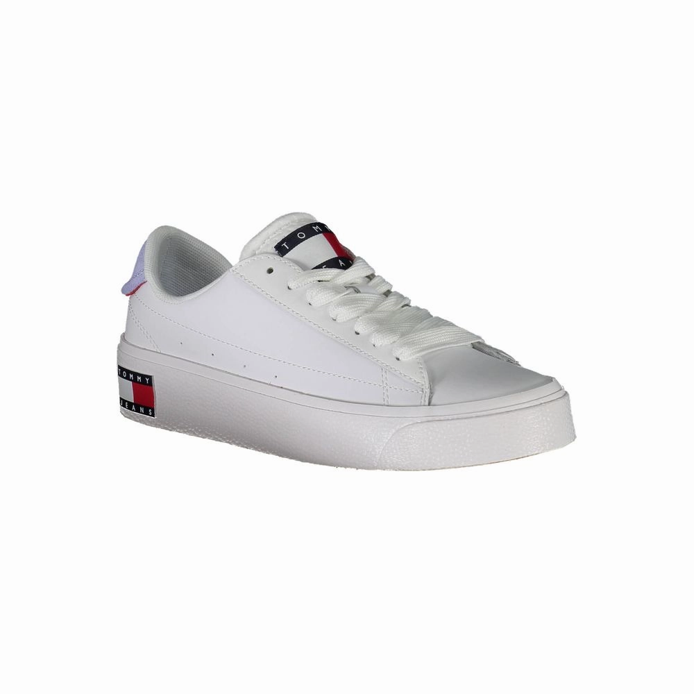 Boot Sneakers Tommy Hilfiger White Polyester Women Sneaker