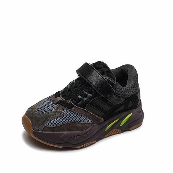 Ua Sneakers MOF Kids brown textured touch strap sneakers