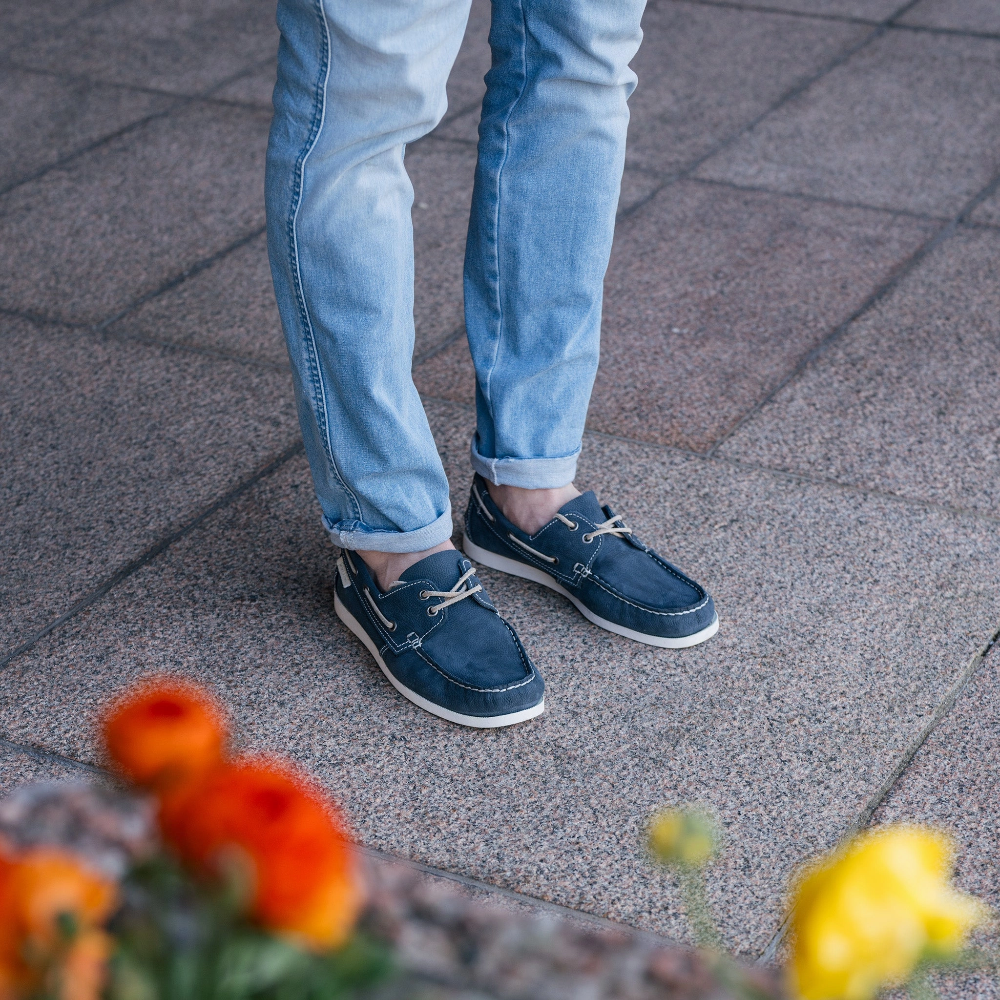 PURSI Mens Zero Waste boat shoes Transparent Flat Shoes