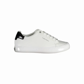 Humana And Silver Sneakers Calvin Klein White Leather Women Sneaker