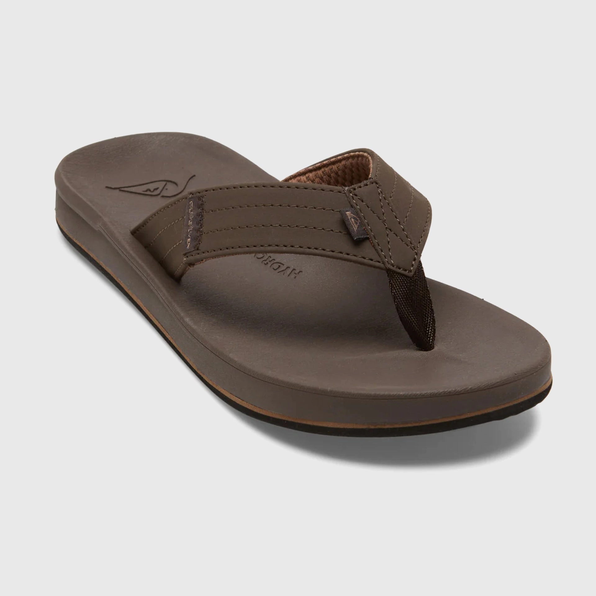 Flip Flops Good Arch Support Quiksilver Mens Rivi Beach Flip-Flops - Brown