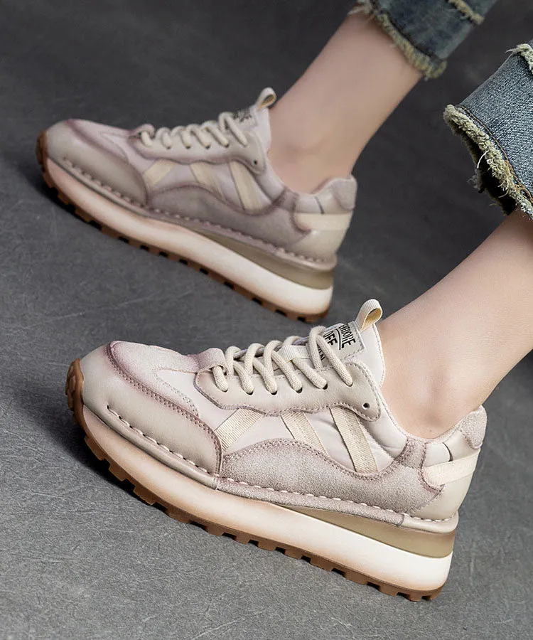 Flat Skate Shoes Red Versatile Women Splicing Platform Flat Feet Shoes Cross Strap DD1063