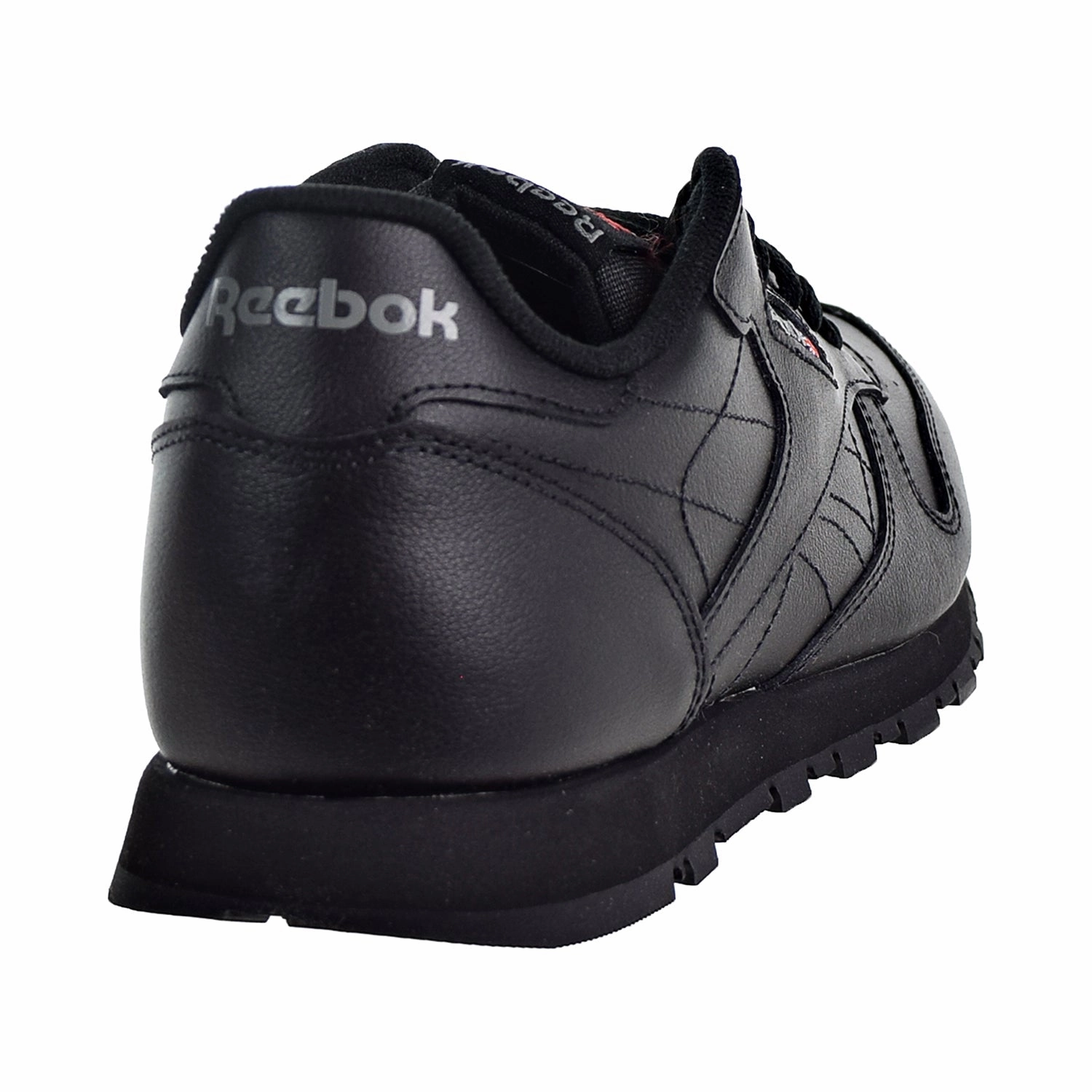 Reebok Classic Leather Big Kids' Shoes Black Running In Training Shoes