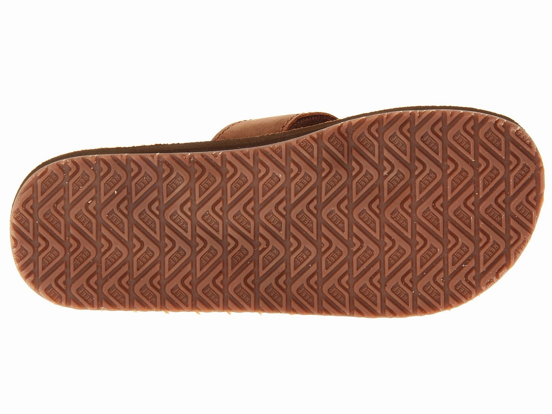 Reef Men's Leather Smoothy Bronze Brown Sandals Flip Flops Flip Flops Discount Code